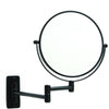 Matte Black 1&5x Magnification Mirror – Round - Bayside Bathroom