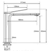 Rushy Tall Basin Mixer - Gunmetal - Bayside Bathroom