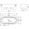 Emma 1800 Freestanding Enamelled Steel Bath - Bayside Bathroom