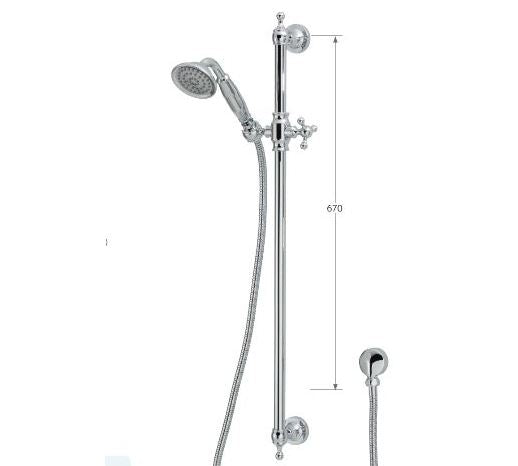 Lillian rail Shower - Brushed Nickel