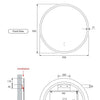 Round 900 LED Mirror