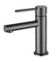 Round Mini  Short Basin mixer - Gunmetal