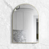 Arch 600 Brushed Brass Framed Mirror