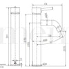 Meir Round Tall Curved Basin Mixer - Matte Black - Bayside Bathroom