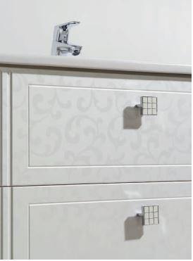 Atria De Luxe White Pattern Floorstanding Vanity - Bayside Bathroom