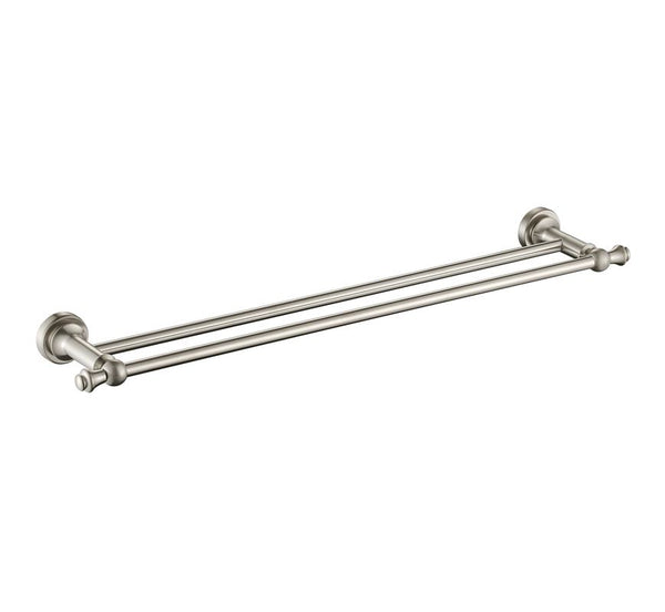 Abby Brushed Nickel Double Towel Rail