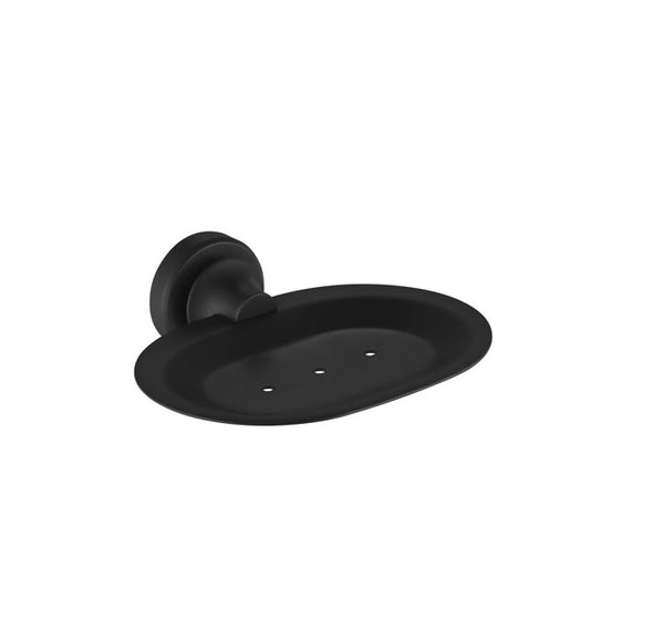 Abby Matte Black Soap Dish