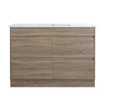 Antico Oak III 4 drawer 1200mm Floor standing Vanity