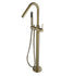 Round Mini Freestanding Bath Mixer - Brushed Bronze