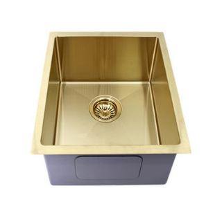 Brushed Gold 380 sink - Bayside Bathroom