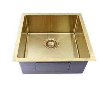 Brushed Gold 450 sink - Bayside Bathroom