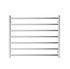 Rondo 900 x 750 Chrome 7 Bars Heated Towel Ladder