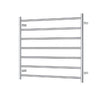 Rondo 900 x 750 Chrome 7 Bars Heated Towel Ladder