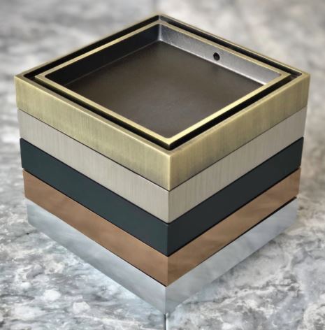 Rose Gold 88mm Tile insert 2-in-1 Floor Waste