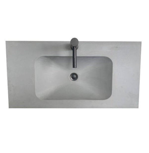 Concrete Solid Surface Moulded Top - Bayside Bathroom