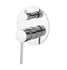 Round Mini Shower mixer Divertor - Chrome