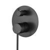 Round Mini Shower mixer Divertor - Gunmetal