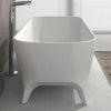 Hampton Matte White Stone bath - Bayside Bathroom