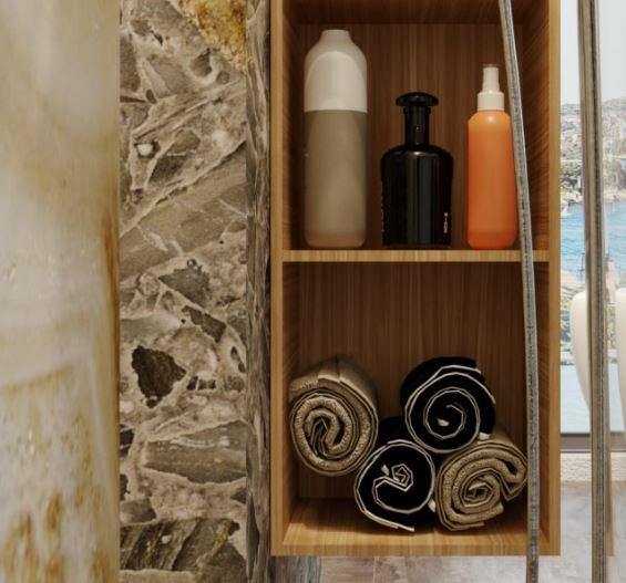 Maria Oak Vanity - Bayside Bathroom
