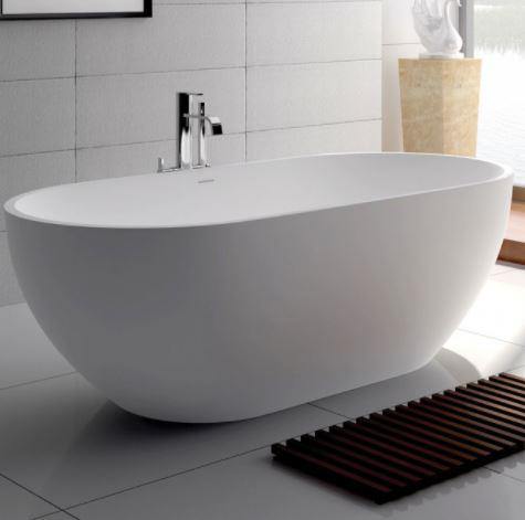 Nero 1400 Matte White Stone Bath - Bayside Bathroom