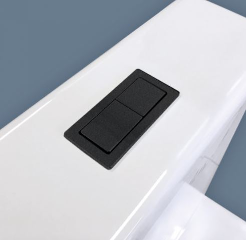 Rectangular Matte Black Flush Buttons