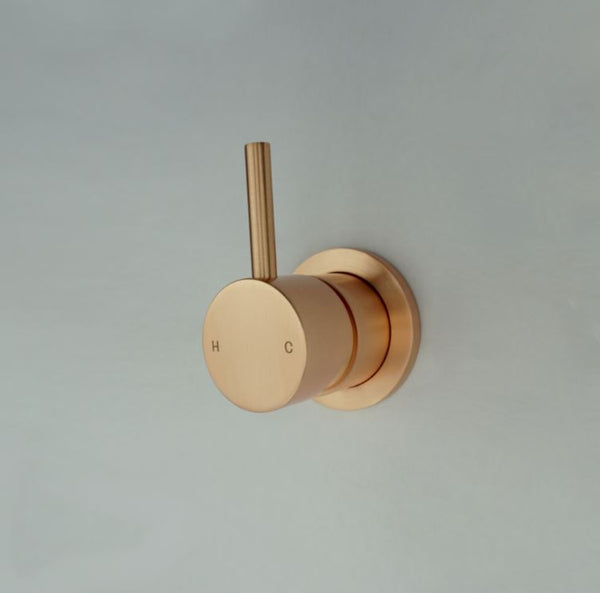 New York Wall Mixer- Brushed Brass