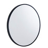 Select 700 Round Mirror with Black Frame
