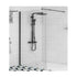 Black- Single Fixed Walk-in Panel - Bayside Bathroom